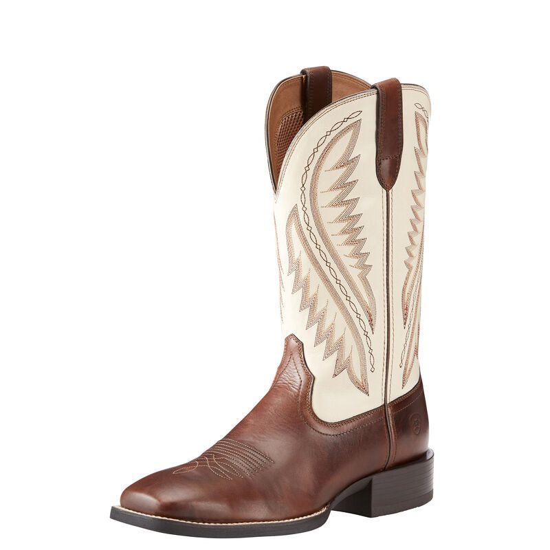 Ariat Sport Stonewall Kahverengi / Krema Western Csizma Erkek (28897-293)